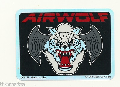 8cm 2xAufkleber Sticker Decal Laptop Farbe bunt Air Force Airwolf USAf F236