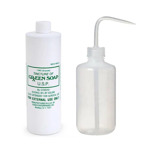 16oz Cosco Green Soap Tattoo Stencil Wash and 1x 16oz. Diffuser Squeeze Bottle - product listing photo