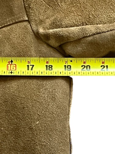Cooper Vtg Genuine Leather Sherpa Lined Jacket Coat Size 38 S/M Beige Natural US - Picture 12 of 14