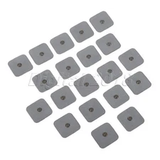Snap On Replacement Electrode Pads 4x4cm For Tens Units Therapy Massagers 20Pcs