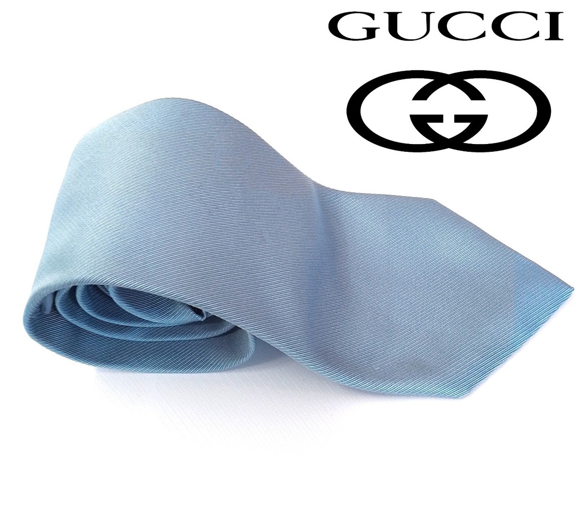 gucci light blue tie