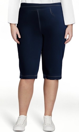Just my size Women’s Super Dark Pull On stretch 2 Pocket capri pants 0X NWT