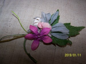 Détails Sur Ancien Et Très Joli Bouquet De Fleurs Diverses Multicolore Années 4050 N16