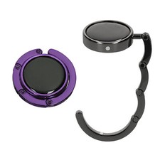 2x Gancio Appendi Borsa Tavolo Pieghevole Appendiborsa Antiscivolo