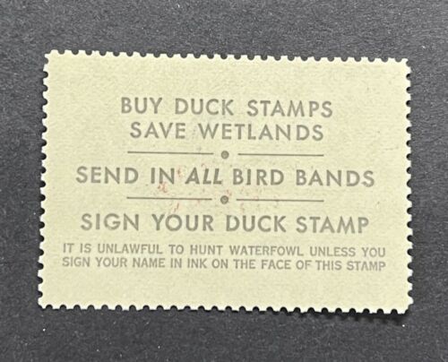 WTDstamps - #RW48 1981 - US Federal Duck Stamp - Mint OG NH *ARTIST SIGNED* Blue - Picture 2 of 2