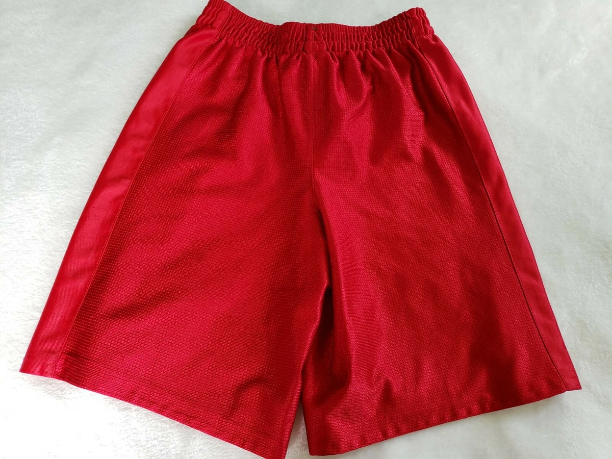 Starter Athletic Shorts Basketball Soccer Red Boys Youth L Long Pockets Gym