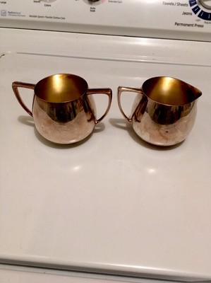 Empire Crafts Quadruple Silver Plate Creamer & Sugar Tableware