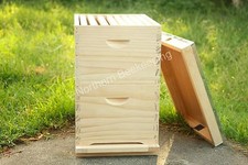 10 FRAME DOUBLE BOX BEEHIVE KIT WITH 20 FRAMES BEE HIVE SUPER 10F BEEKEEPING SET