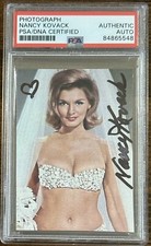 SUPER MODEL NANCY KOVAK SIGNED BIKINI PHOTOGRAPH AUTOGRAPH PSA DNA COA PICTURE