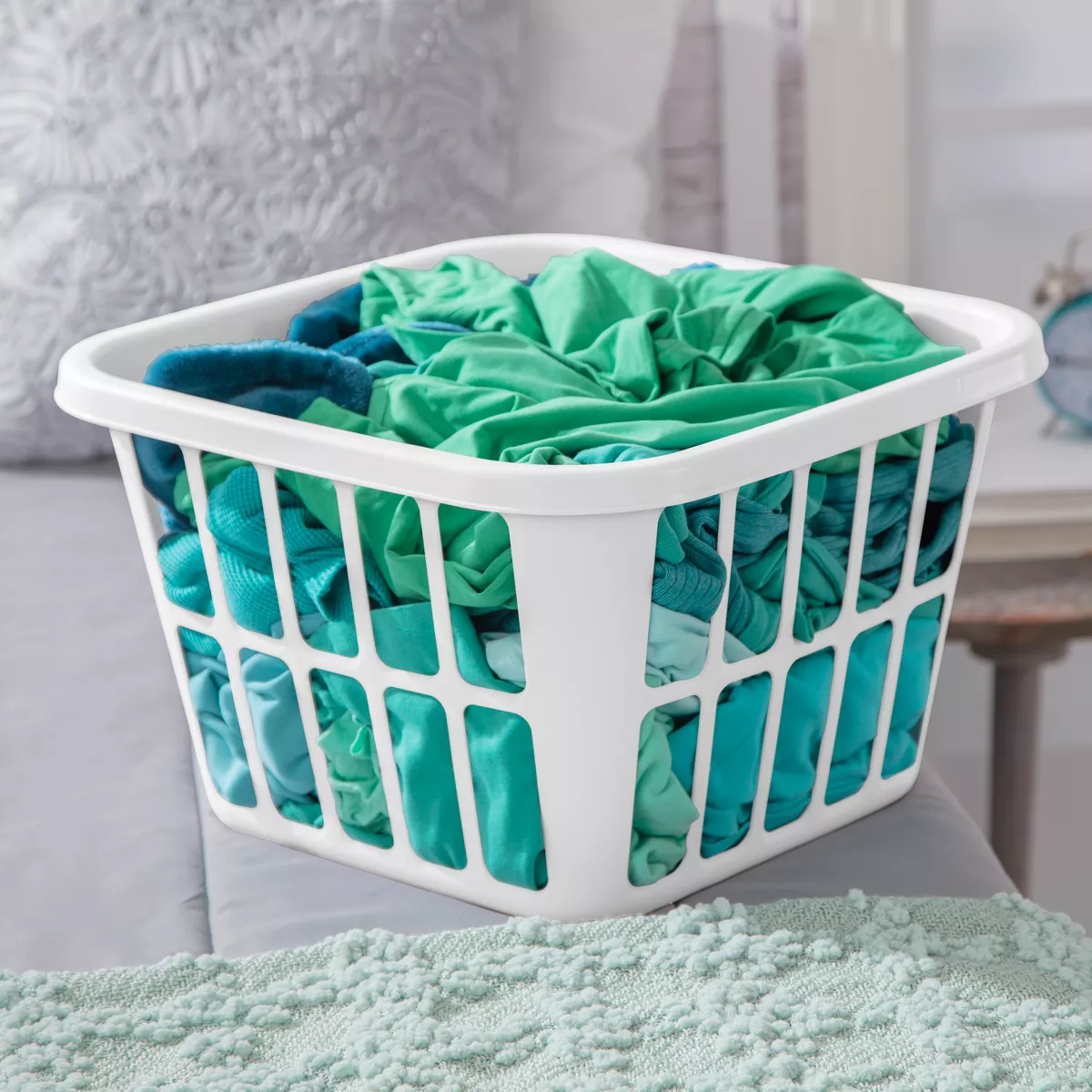 1.25Bu Laundry Basket White - Brightroom™