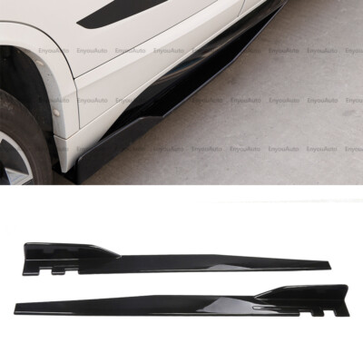 For Kia Stinger 46'' Side Skirt Extension Rocker Panel Splitter Gloss Black