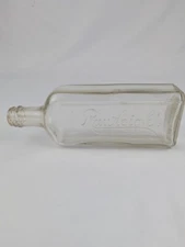 RAWLEIGH'S Medicine Bottle USA Clear Glass Vintage Embossed Advertising Twist 