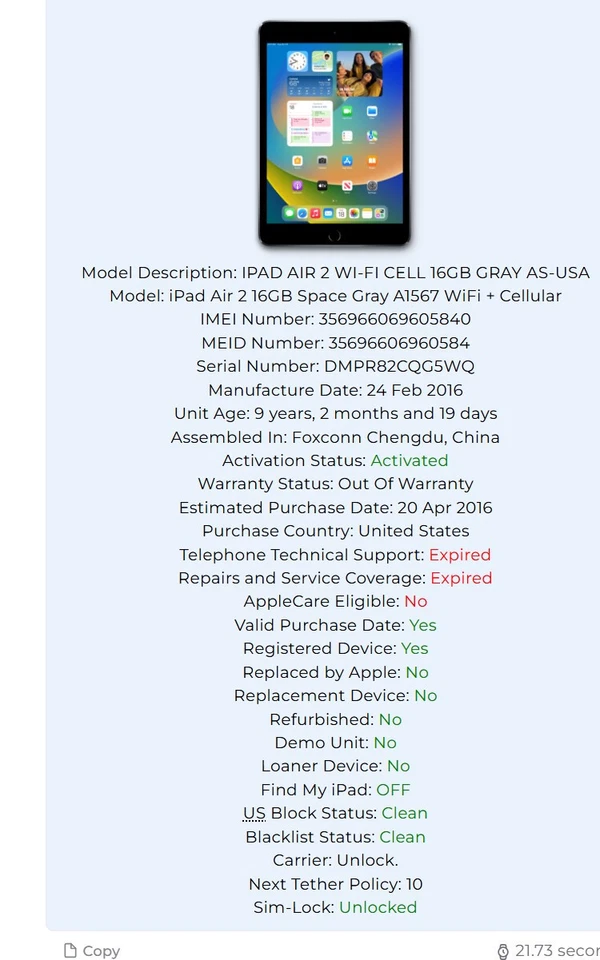 LOT OF 3 Apple iPad  Wi-Fi & 4G UNLOCKED 16GB GOOD BATTERY 2YEAR WARRANTY - Image 2 of 4