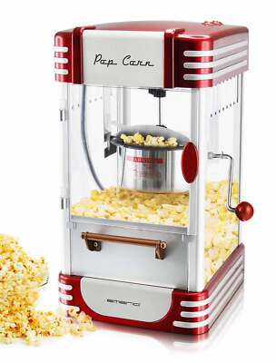 Retro-Design Popcorn-Maschine Popcorn-Maker Nostalgie Popkorn-Automat 360 Watt