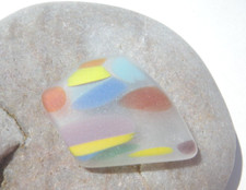 Sea Glass, Multi Color Baby Blue Orange Green Yellow Purple