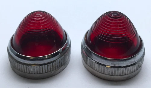 Eaton Cutler-Hammer 10250 TC7 Pilot Light Glass Lens Only Red  x2