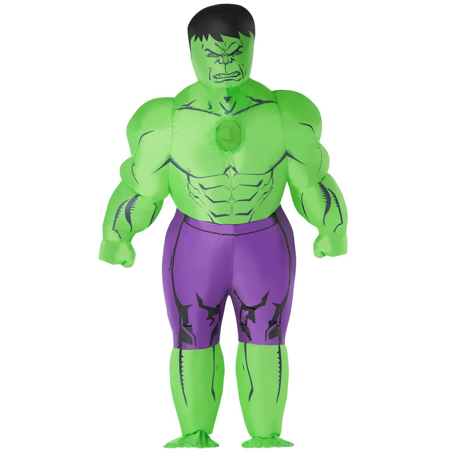 Adult Licenced Marvel Hulk Giant Inflatable Blow Up Costume Halloween Avengers