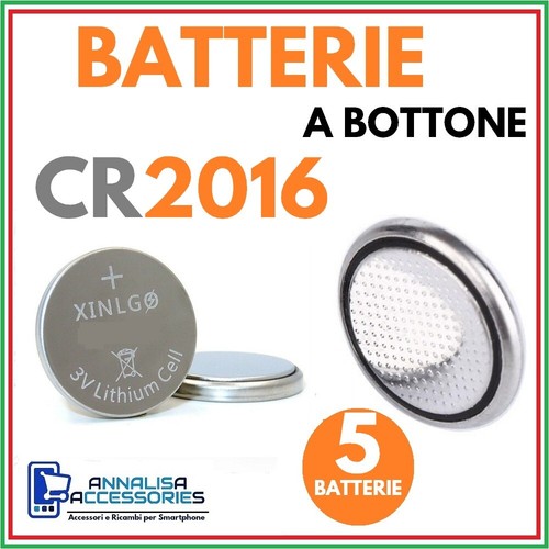 5 BATTERIE AL LITIO CR2016 3V VOLT PER OROLOGIO AUTO STOCK PILE 2016 A BOTTONE 5412810266944 eBay