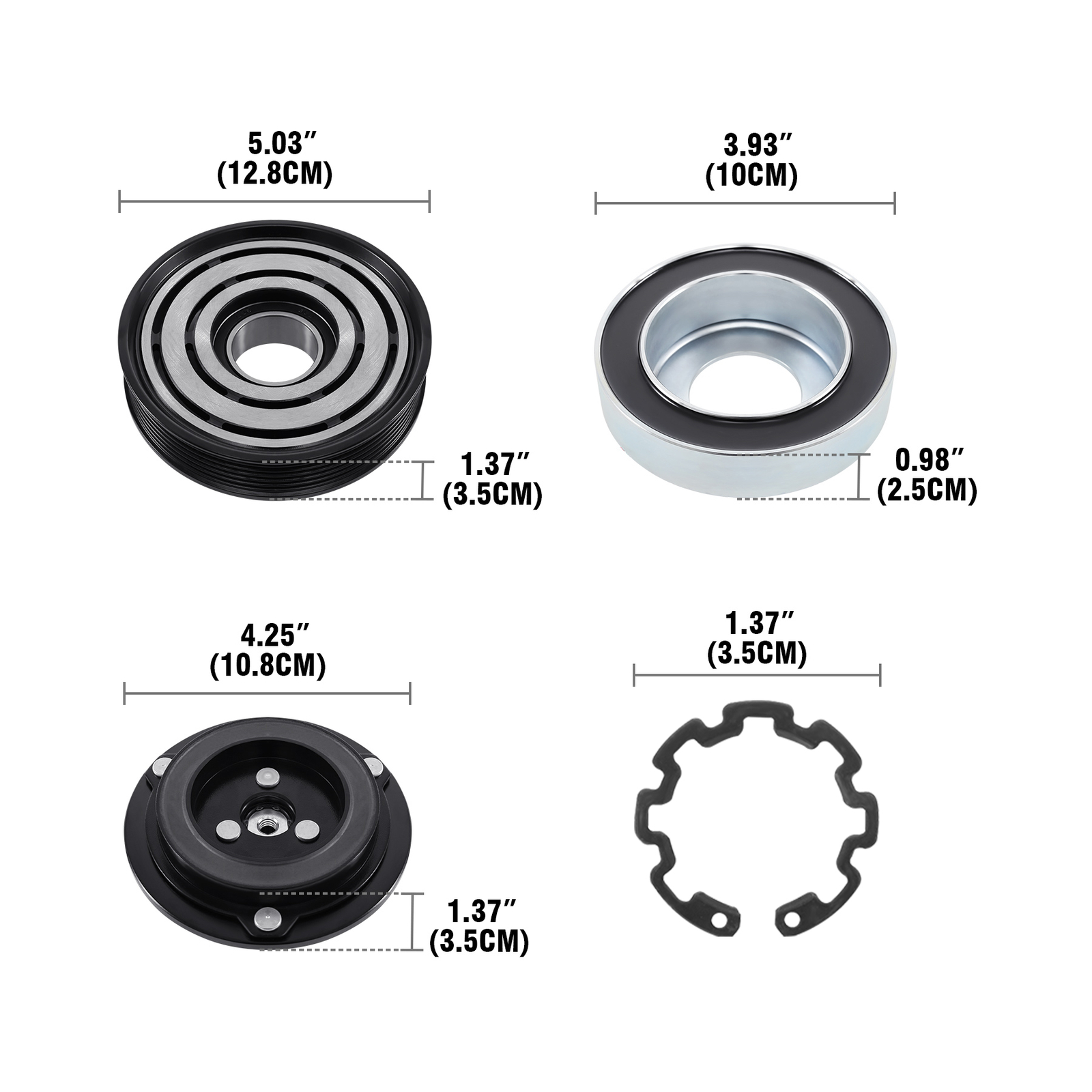 Fit For 2008-2015 Nissan Rogue 2.5L Front A/C AC Compressor Clutch Kit Replace