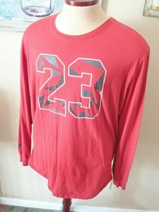 red long sleeve jordan shirt
