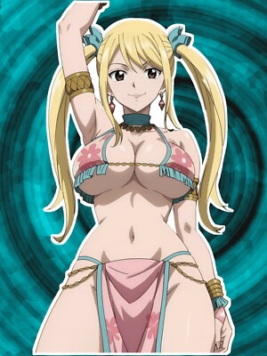 Anime Waifu Fairy Tail Lucy Heartfilia Vinyl Sticker 6''
