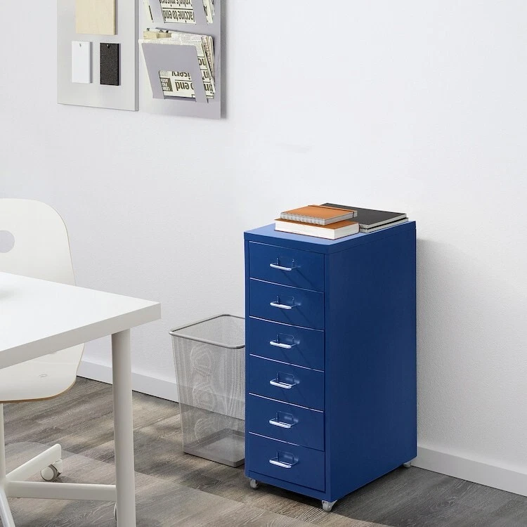 Ikea blue filing cabinet deals