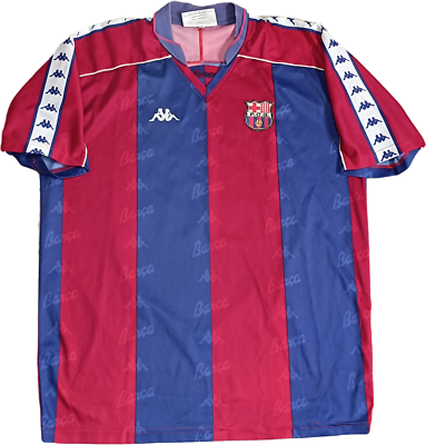 1993/94 Kappa Vintage ラリーガ　kappa ロマーリオ　サッカーユニフォーム バルセロナ1994/95 FC doesn't Who Romario Jersey Home Barcelona ウェア