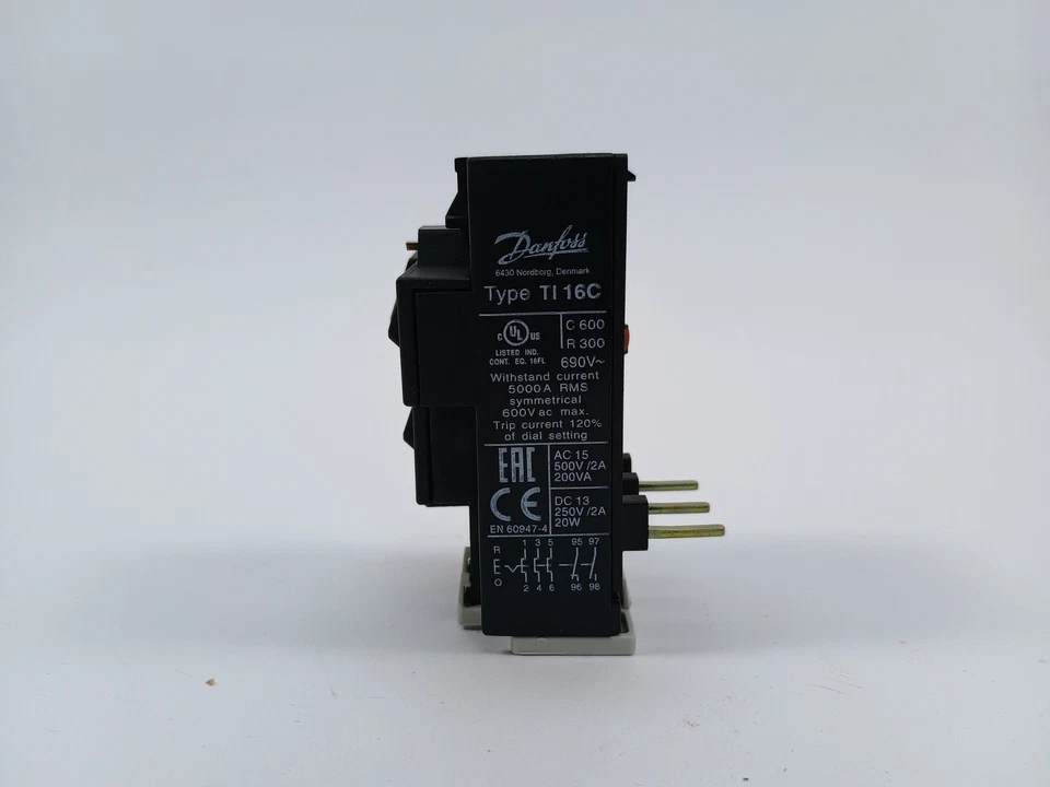 Danfoss 047H0206 Overload Relay TI 16C DOL 1.5-1.9 A - Image 4 of 4