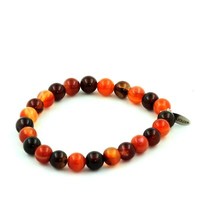 Armband Perlen Achat Phylum 8 Mm. Made In Frankreich