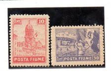 Fiume Valeurs De Année 1919 (BE-216)