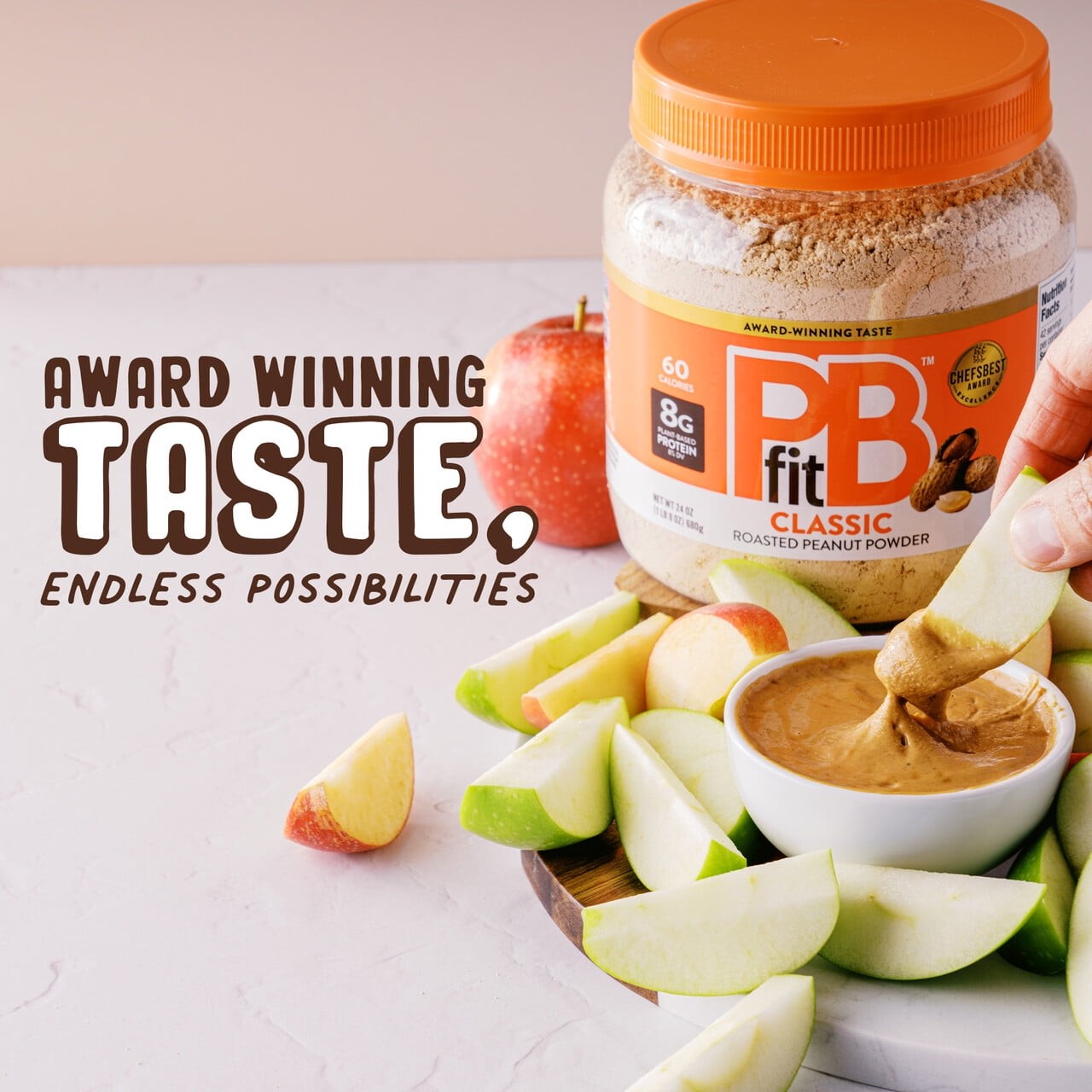 Classic Peanut Butter Powder, Roasted Peanut Powder, 24 oz