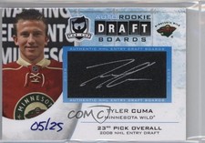 2012-13 Upper Deck The Cup Rookie Draft Boards 5/25 Tyler Cuma #DB-TC Auto 0c3