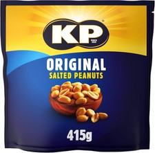 KP Nuts ORIGINAL SALTED Peanuts 415g Share Pack Roasted until golden