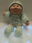 Gorgeous Vintage Cabbage Patch Preemie With Light Green Knit Outfit 1986