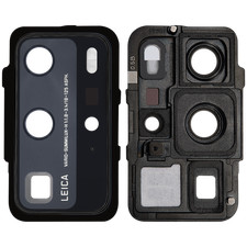 Replacement Back Camera Lens With Bracket Compatible For Huawei P40 Pro Black 