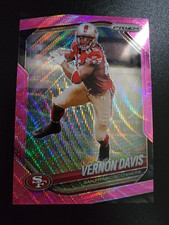 2025 Panini Prizm Football Vernon Davis #39 Pink Wave Prizm San Francisco 49ers