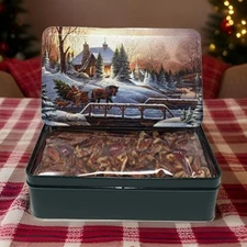 Jane Parker Dark Fruitcake Fruit Cake 16 Ounce Loaf Holiday Tin FREE SHIPPING!