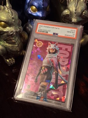 2021 Panini Fortnite VI Cracked Ice USA PSA 10