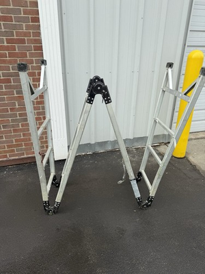 #ad Westway Multi Purpose Folding Ladder Articulated Aluminum 12.5ft Extension Step $80.00