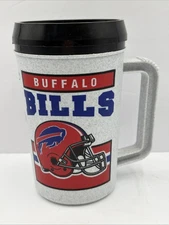 Vintage Buffalo Bills NFL Betras USA Plastic Travel Mug - 22 oz Super Thermo