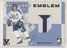2006 ITG Heroes and Prospects Emblems Vault Ruby 1/1 Benoit Pouliot #GUE-41 lz7