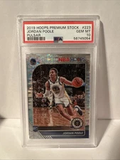 2019-20 Panini NBA Hoops Premium Stock - Jordan Poole #223 Pulsar Prizm (RC)