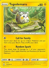 Togedemaru 73/236 Uncommon Cosmic Eclipse Pokemon Near Mint