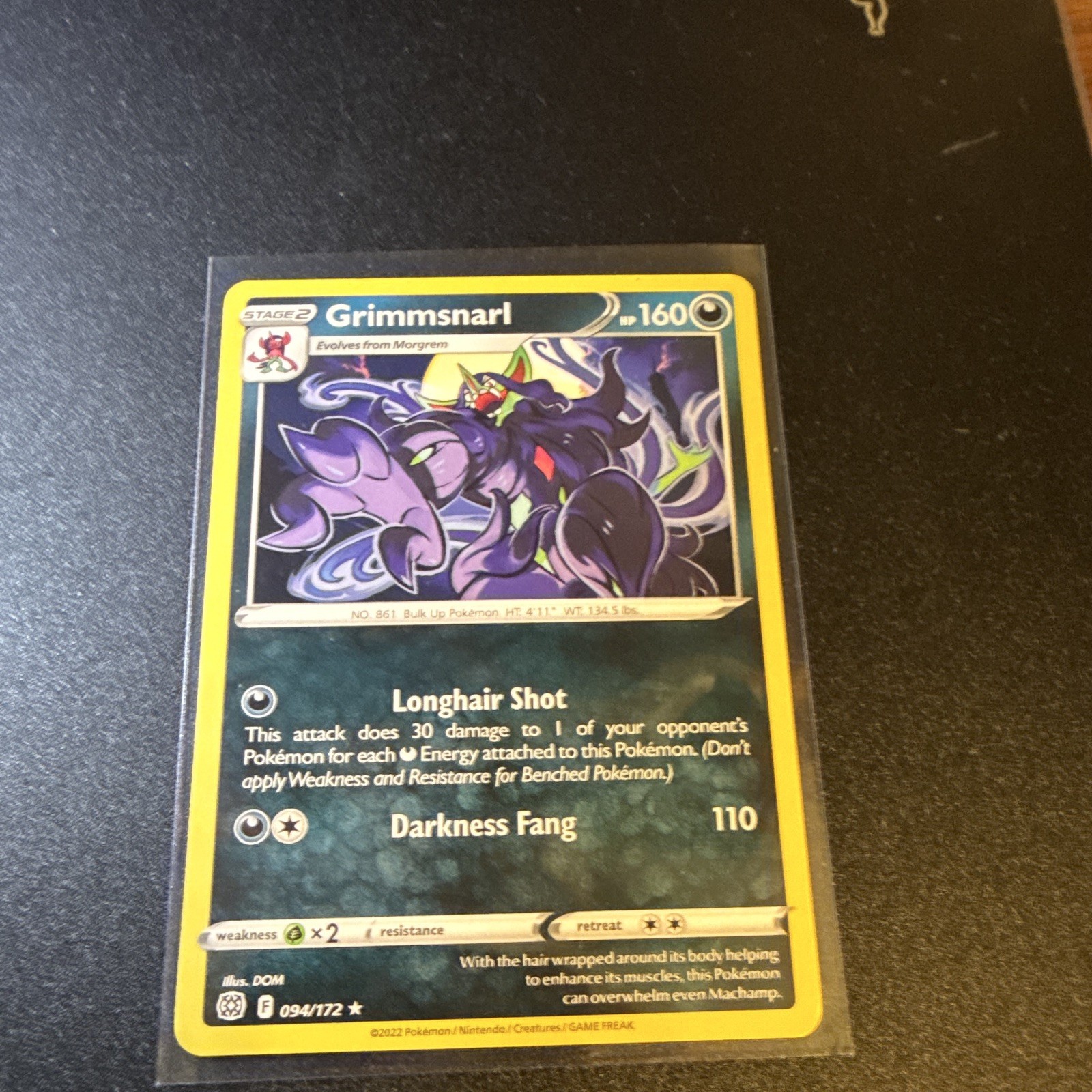 Grimmsnarl 94/172 Brilliant Stars Pokemon Card NM