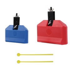 2PCS Plastic Musical Percussion Block 170 150 50MM Block 150 120 40MM Red  Blue