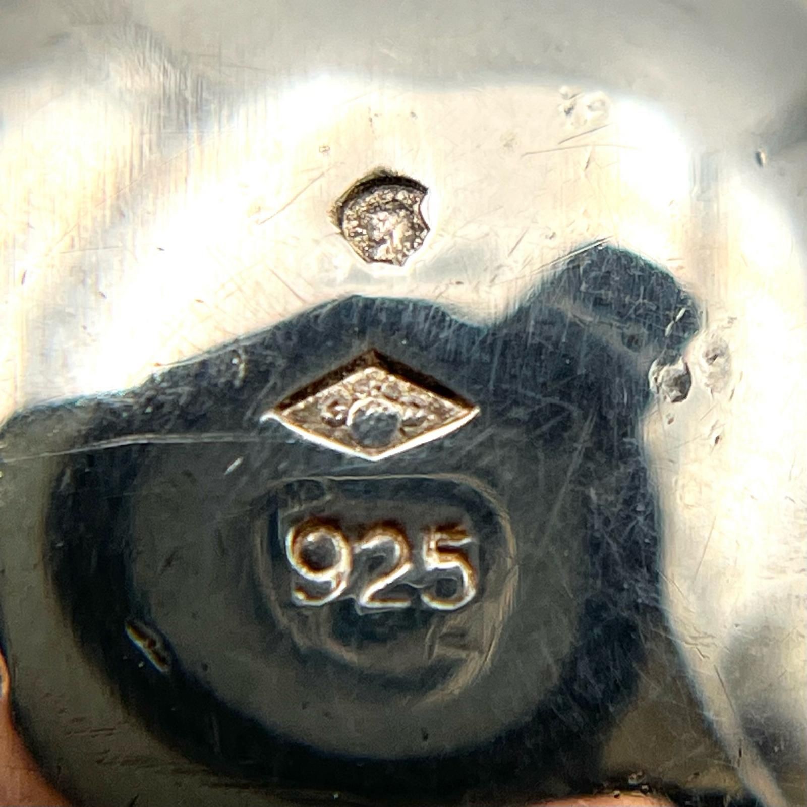 Auth CHANEL Ring Logo Vintage Silver 925 Womens Jewelry Size 11 Authentic thumbnail 4