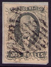 ec52 #8 2R Puebla Sz 1159 10pts est $10-20 On PC F-VF w/ Large Overprint