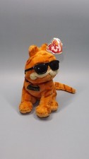 GARFIELD "Cool Cat" Original TY Beanie Baby w/ Tag Protector, 2004