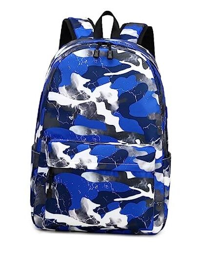 Waterproof Blue School Backpack for Boys Girls Teens Kids Elementary-image