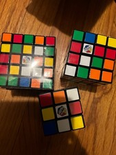 Rubik s Cube, 3x3, 4 x4 5 x5 Used